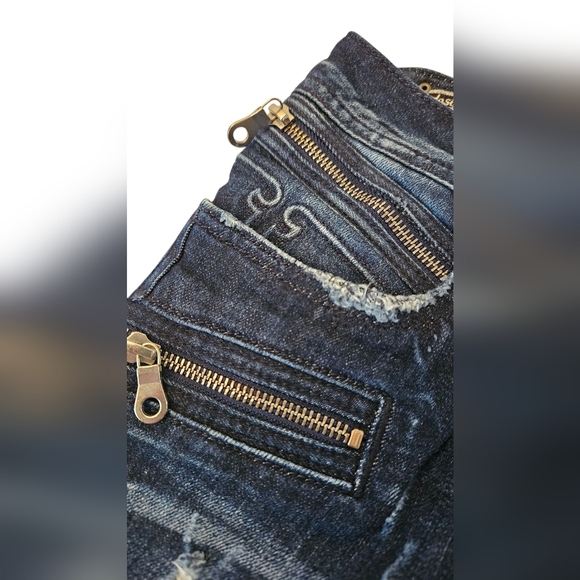 Rock Revival Moto Cladelle Skinny Stretch Jean - Sz 29 - Picture 15 of 15